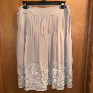 Chico’s Embroidered Skirt